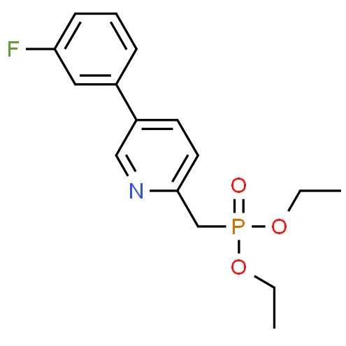 CAS:380894-77-9|[[5-(3-فلوروفنیل)-2-پیریدینیل] متیل] دی اتیل استر اسید فسفونیک